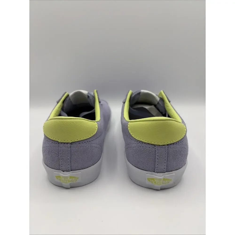 Vans Sport Low Lavender Purple Neon Lime Suede Skate Shoes Sneaker M 5.5 W 7 New